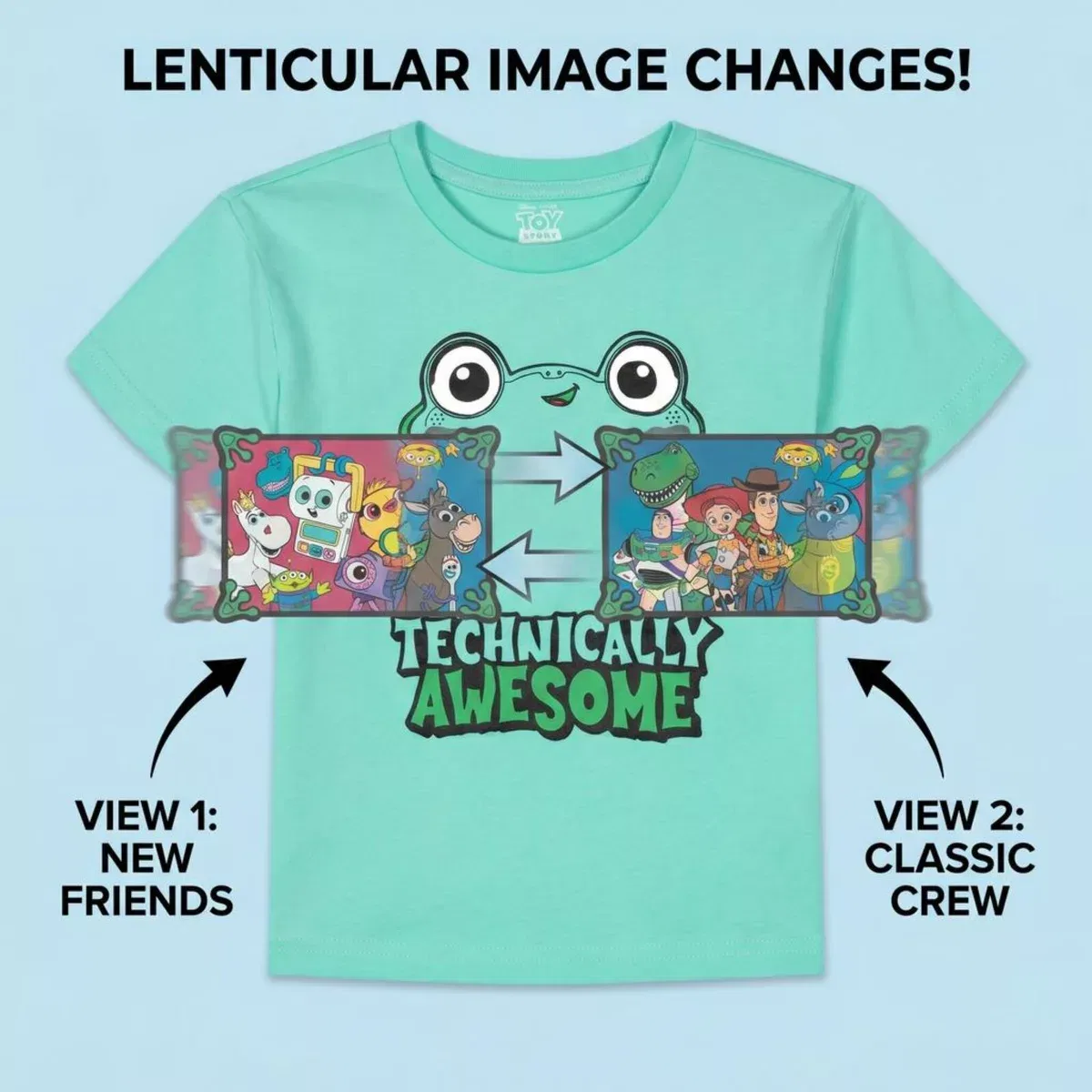 Детское футболка для мальчиков с принтом Lilypad Disney Turquoise — фото 3