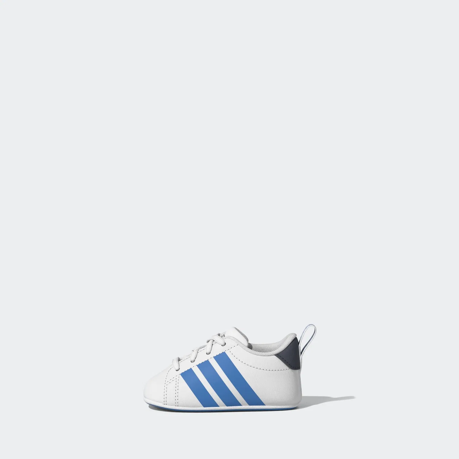 Детские кроссовки для ползания Grand Court Adidas Sportswear, Cloud White/Lucid Ray Blue/Aurora Onix — фото 2