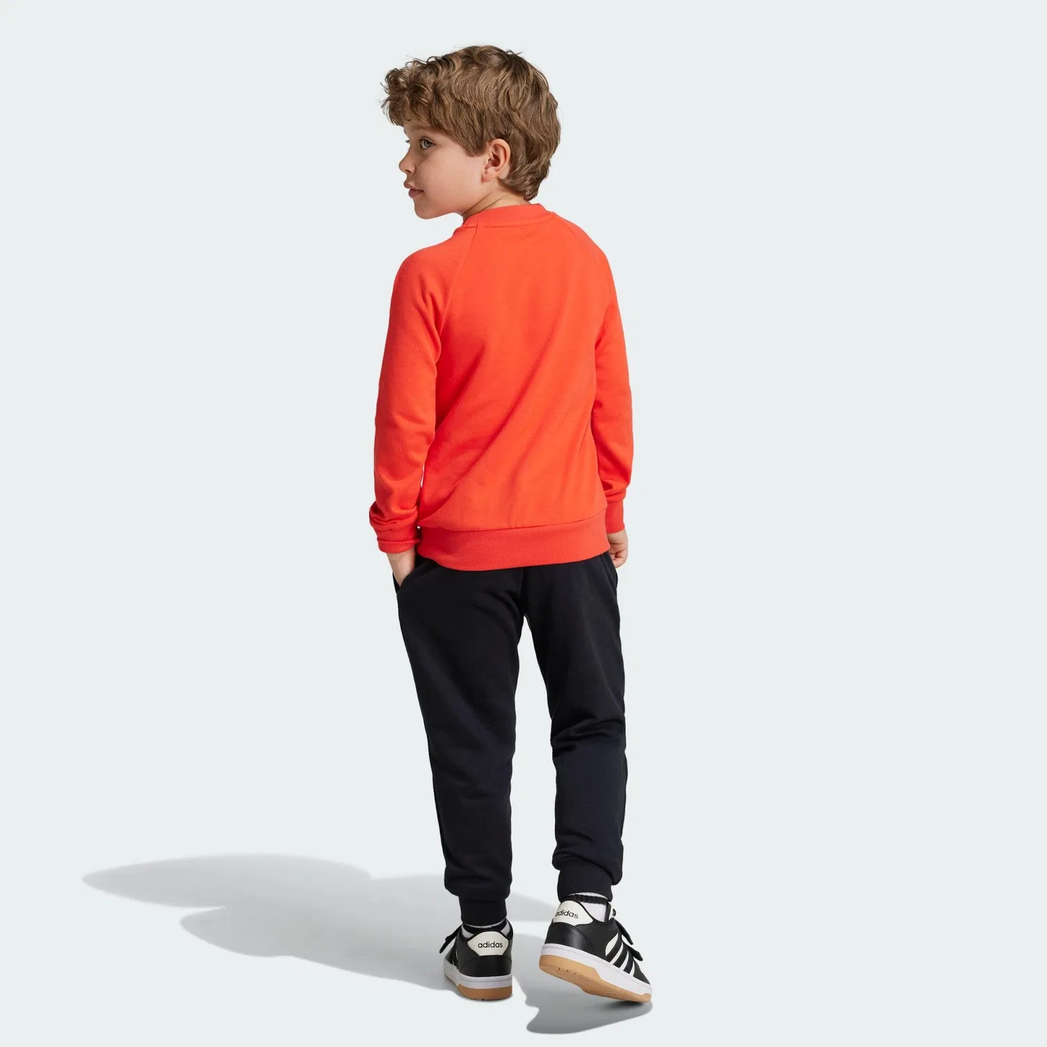 Мужской спортивный костюм с логотипом Essentials Logo Adidas, Rot — фото 3