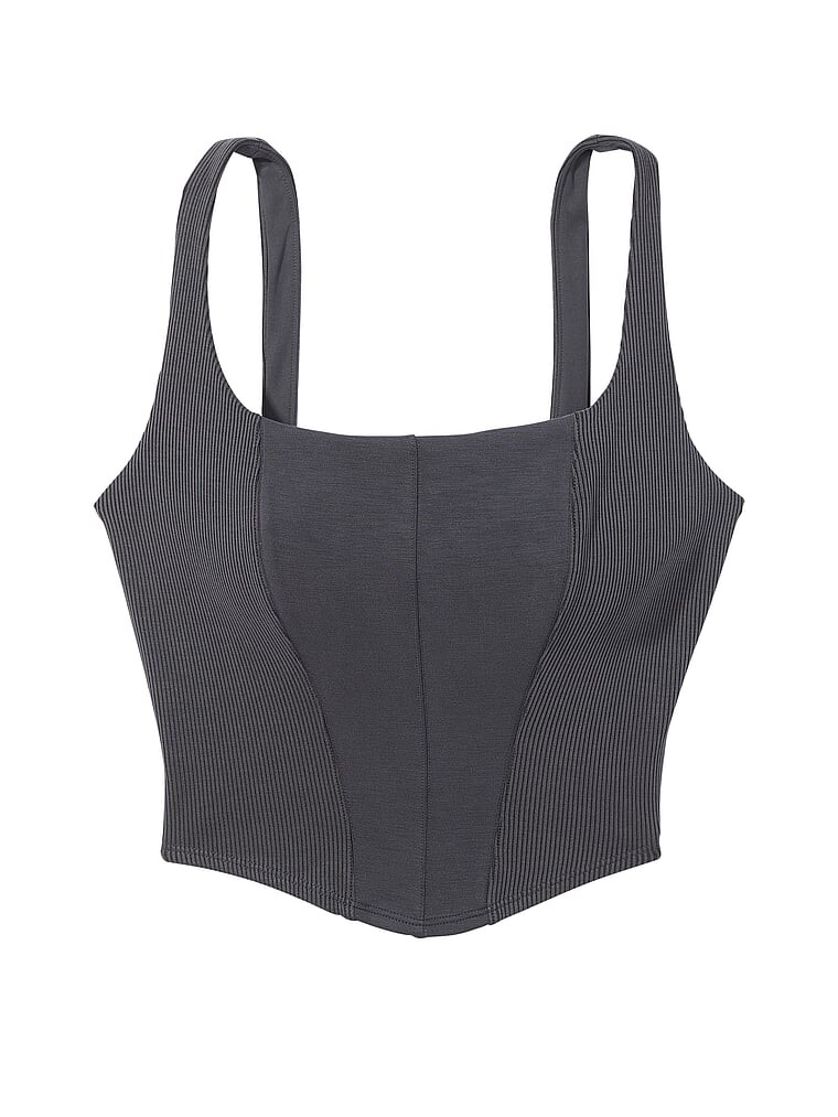 

Топ спортивный Victoria's Secret Sandwash Corset Tank, темно-серый