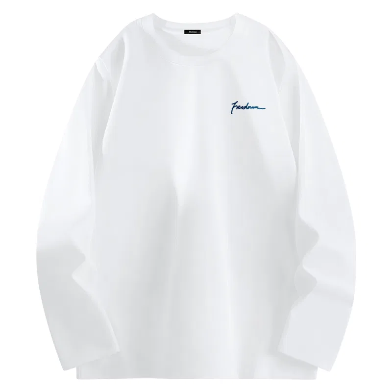 Детская футболка с принтом Good Luck Comes to Chest Logo MINISO, Burgundy White — фото 3