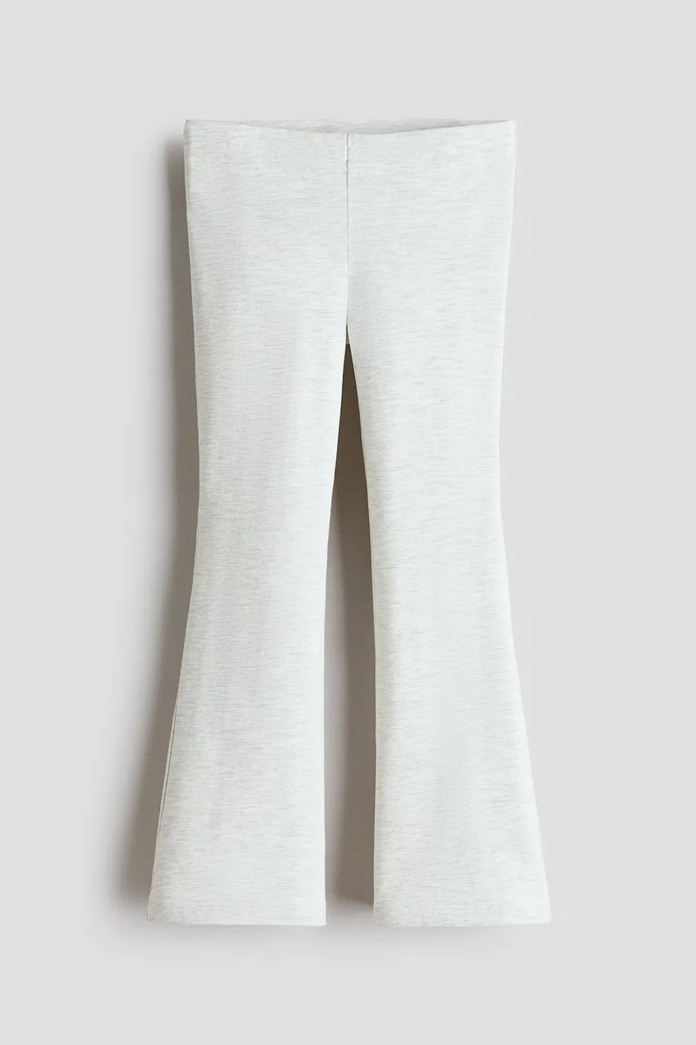 Расклешенные хлопковые леггинсы H&M, Hellgraumeliert
