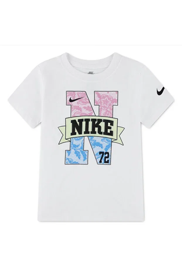 Детская футболка для девочек с принтом Lace It Up Ringlet Tee Nike, 001