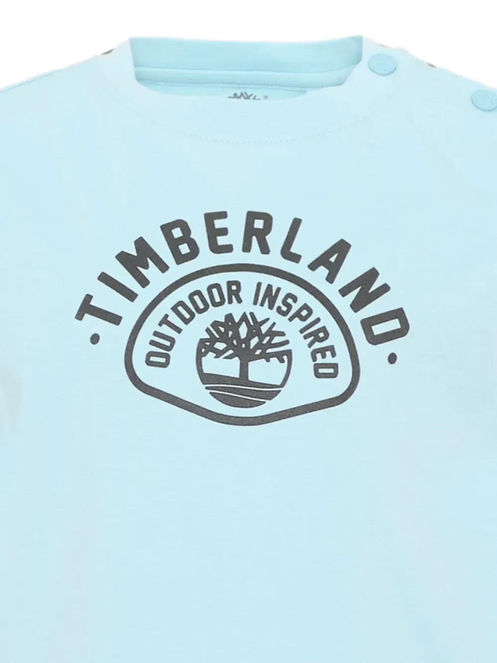 Комплект шорт из хлопка с логотипом Timberland Kids, синий — фото 3