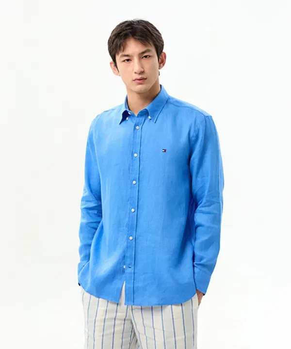 Рубашка из льна, Asian Fit, Tommy Hilfiger