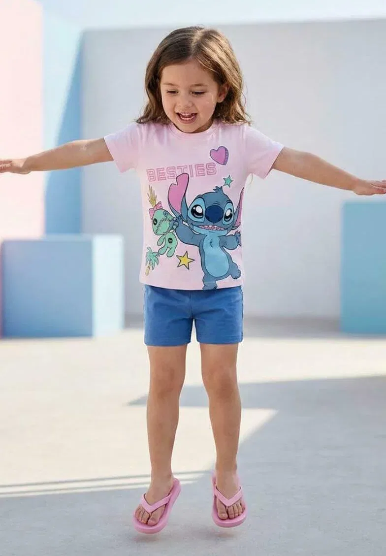 Футболка Disney lilo und stitch mädchen - футболка с принтом Fabelkids, Pink — фото 2