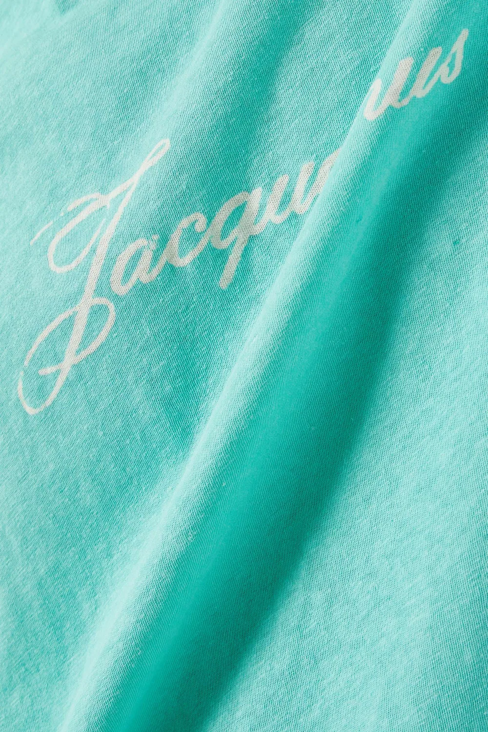Футболка с принтом-логотипом хлопковая Jacquemus, зеленый — фото 4