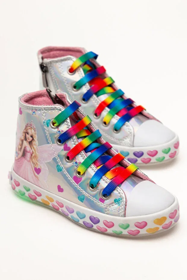 Детские ботинки для девочек с принтом Alkim Maskbutik, Multicolor — фото 4