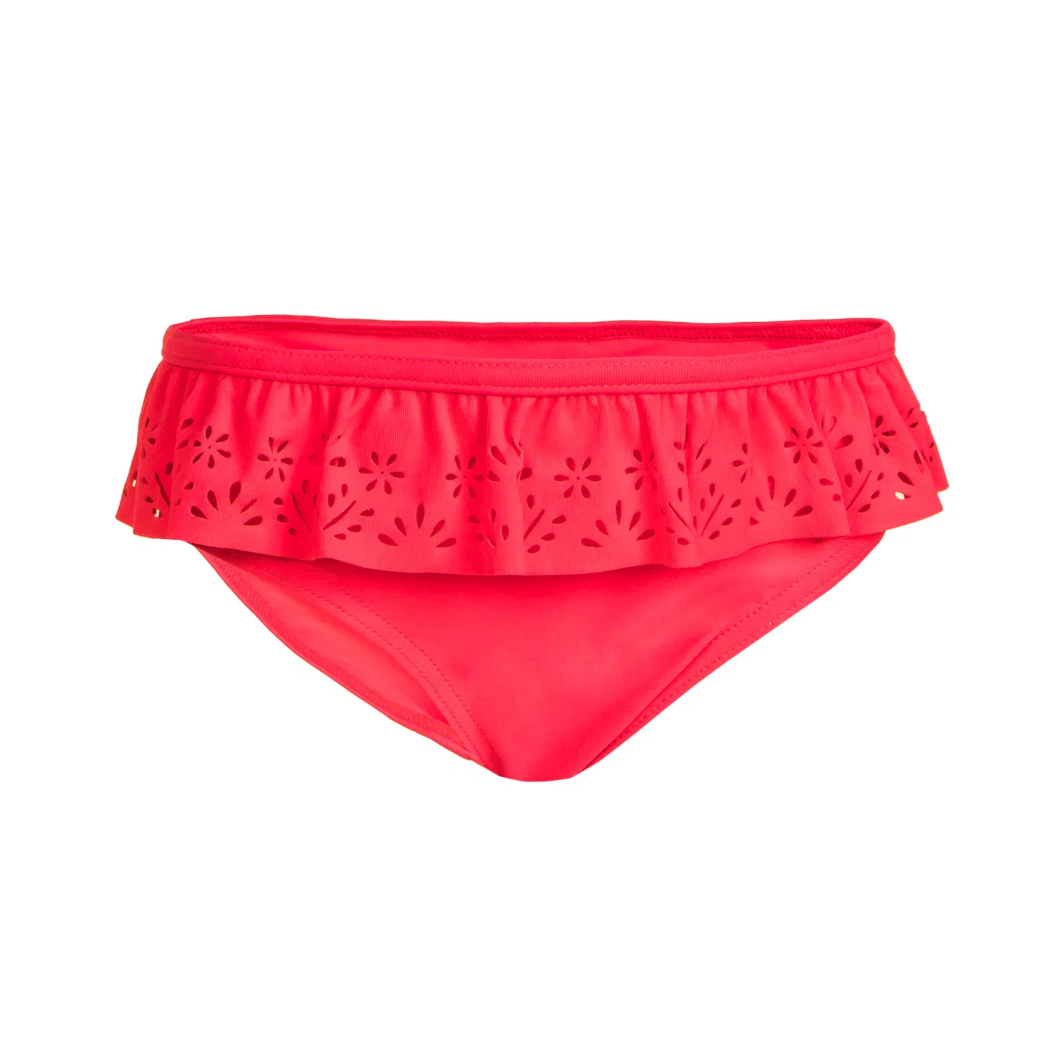 Детские плавки бикини с рюшами Badehose Babys/Kleinkinder Decathlon, Fluoreszierendes Ultrapink — фото 2