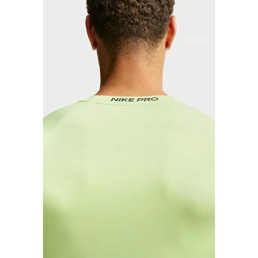Спортивный свитшот с длинным рукавом Nike Pro Dri Fit Tight Top, Зеленый — фото 3