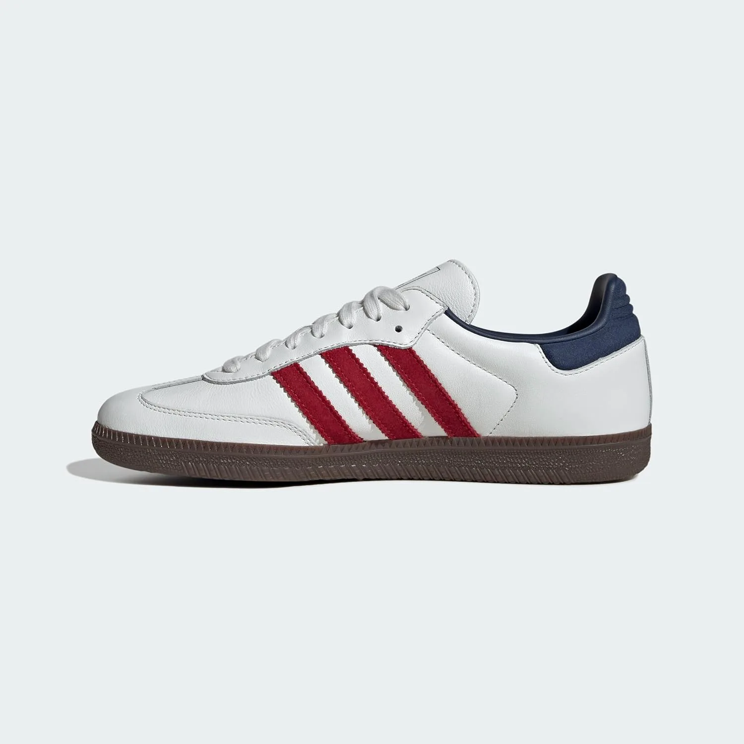Мужские кроссовки Adidas Samba OG, белый/красный/индиго — фото 2