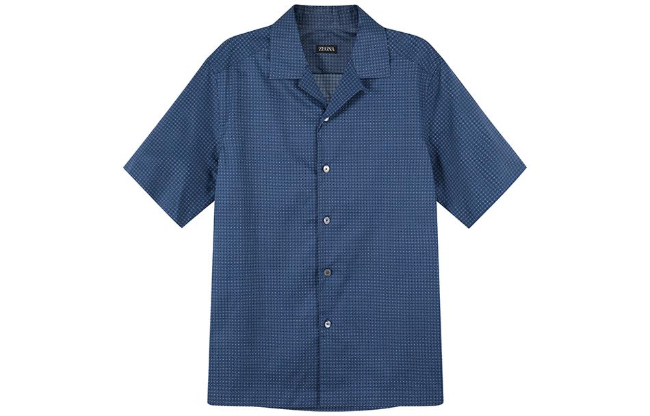 

Футболка мужская морская синяя Ermenegildo Zegna