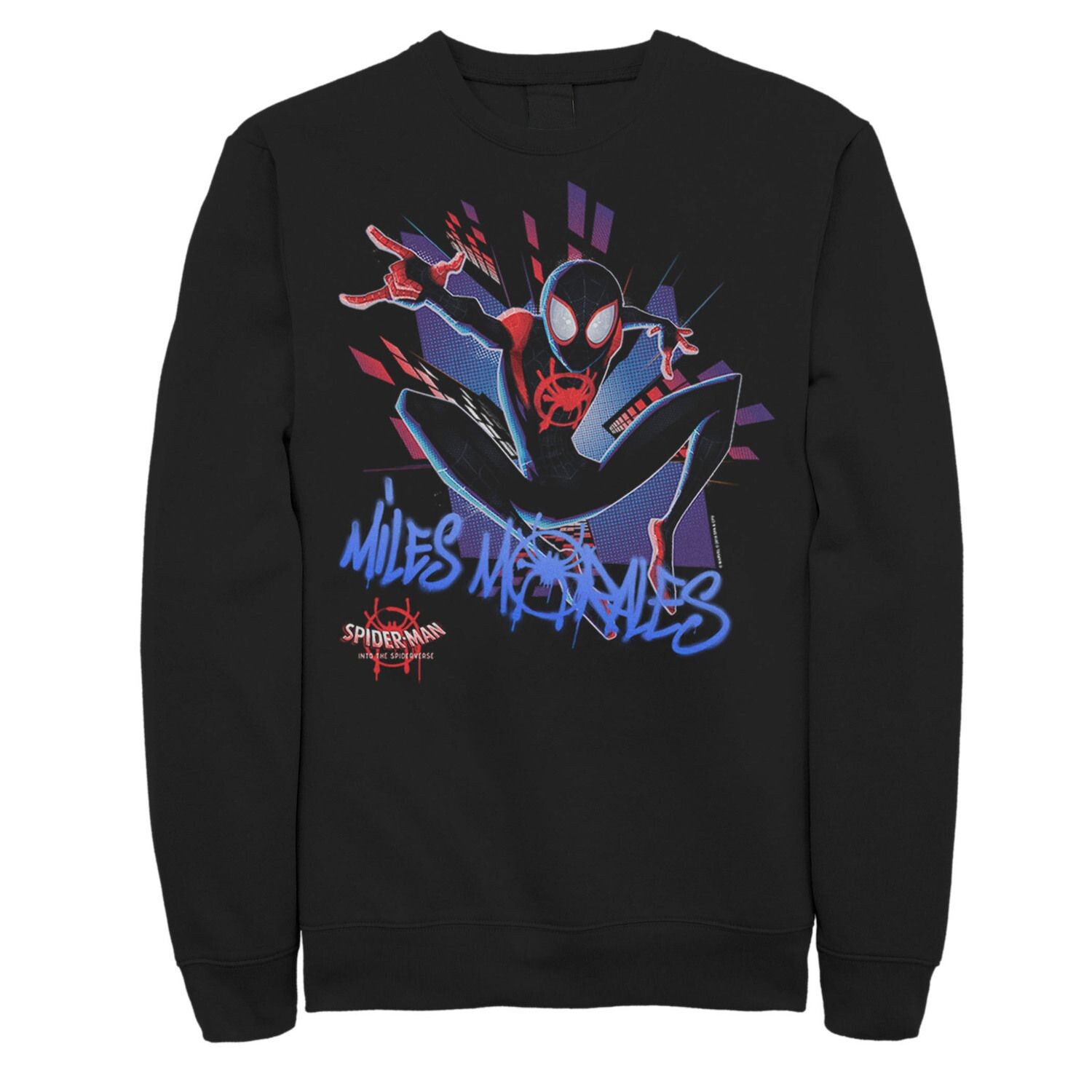 

Мужской флисовый пуловер с рисунком Marvel Spiderverse Spidey Graffiti Explosion