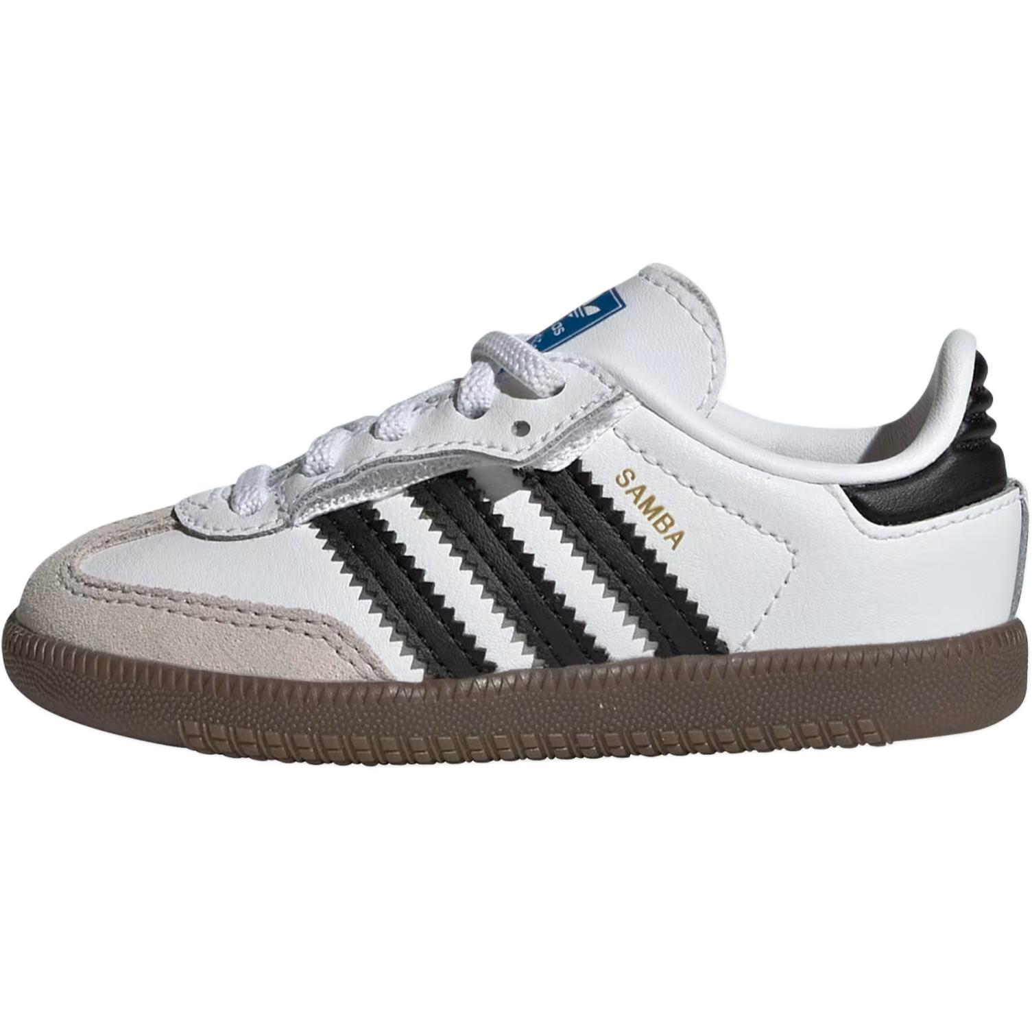 

Adidas Originals Samba OG устойчивые к истиранию низкие детские ботинки White Black для малышей
