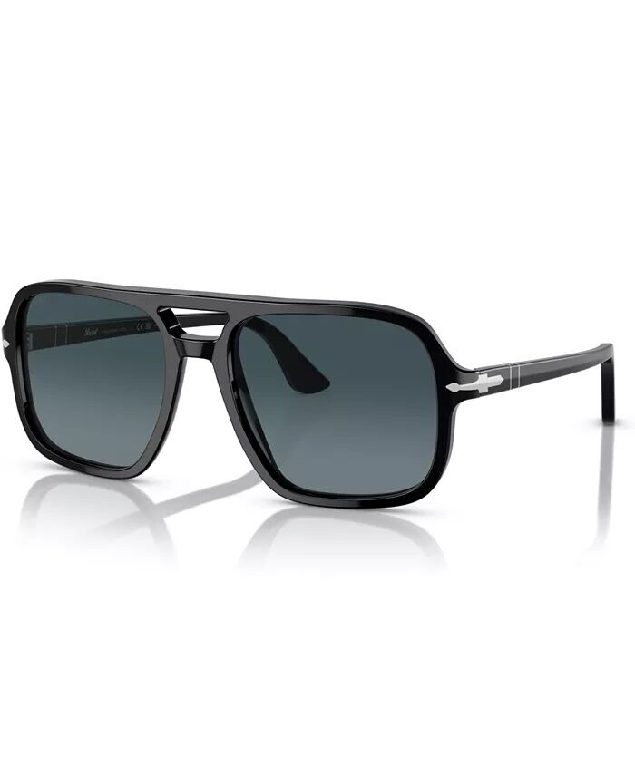 

Мужские поляризационные солнцезащитные очки, градиент PO3328S Persol, черный