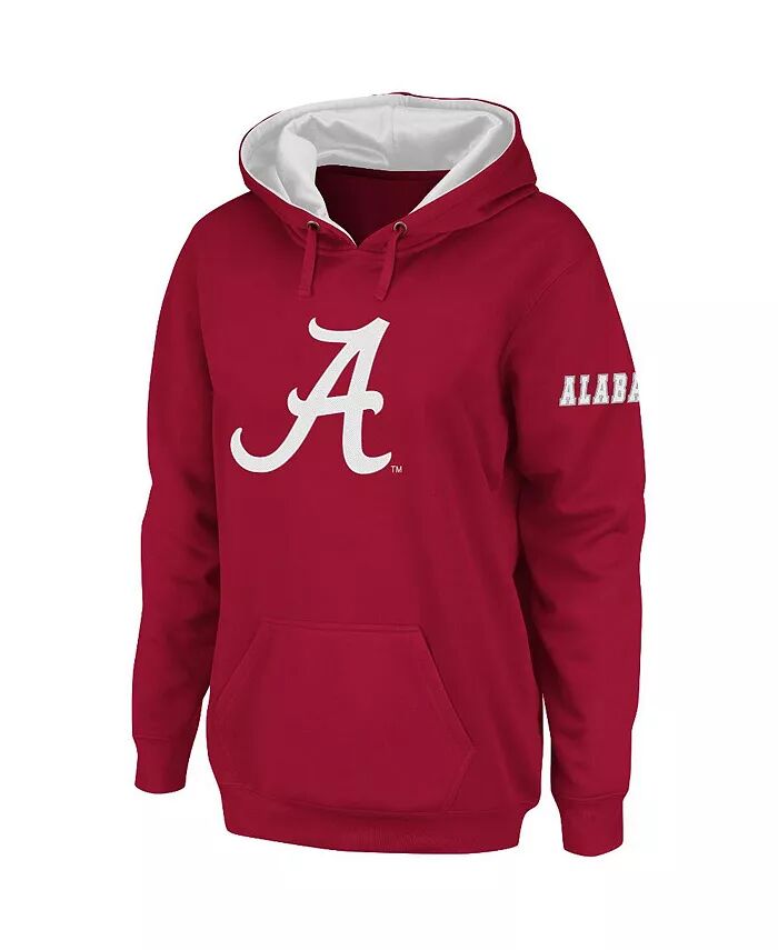 

Женская толстовка с капюшоном Crimson Alabama Crimson Tide с большим логотипом Stadium Athletic