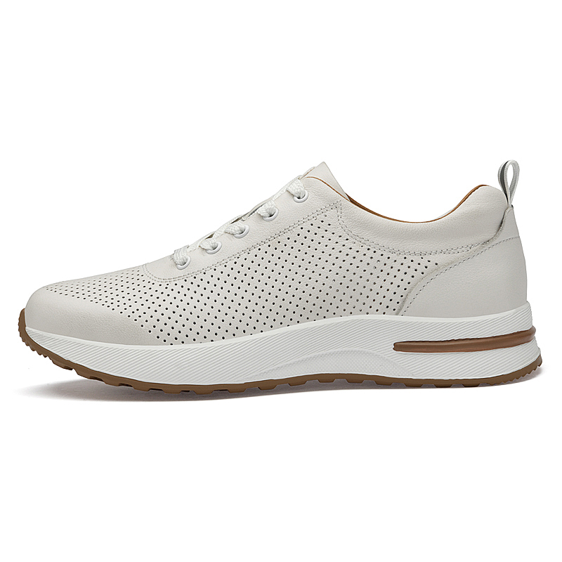 

PAIBLOKS Мужские повседневные туфли с вырезами бежевые, цвет Beige-Cut-Out
