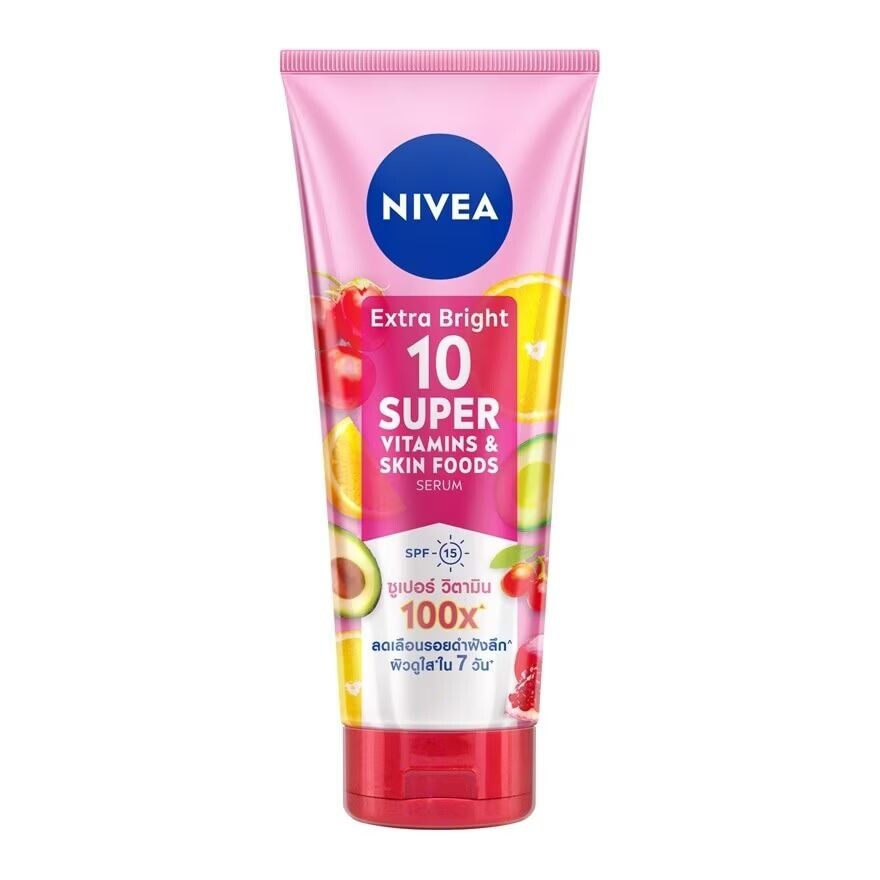 

Nivea Сыворотка для кожи Extra Bright 10 Supervitamins SPF15 320 мл, Pink