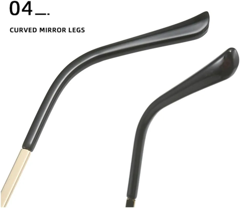 

Женские солнцезащитные очки без оправы в стиле панк «кошачий глаз» в ретро-стиле с защитой от УФ-излучения UV400. Мужские спортивные очки для вождения LANGSER, Tea