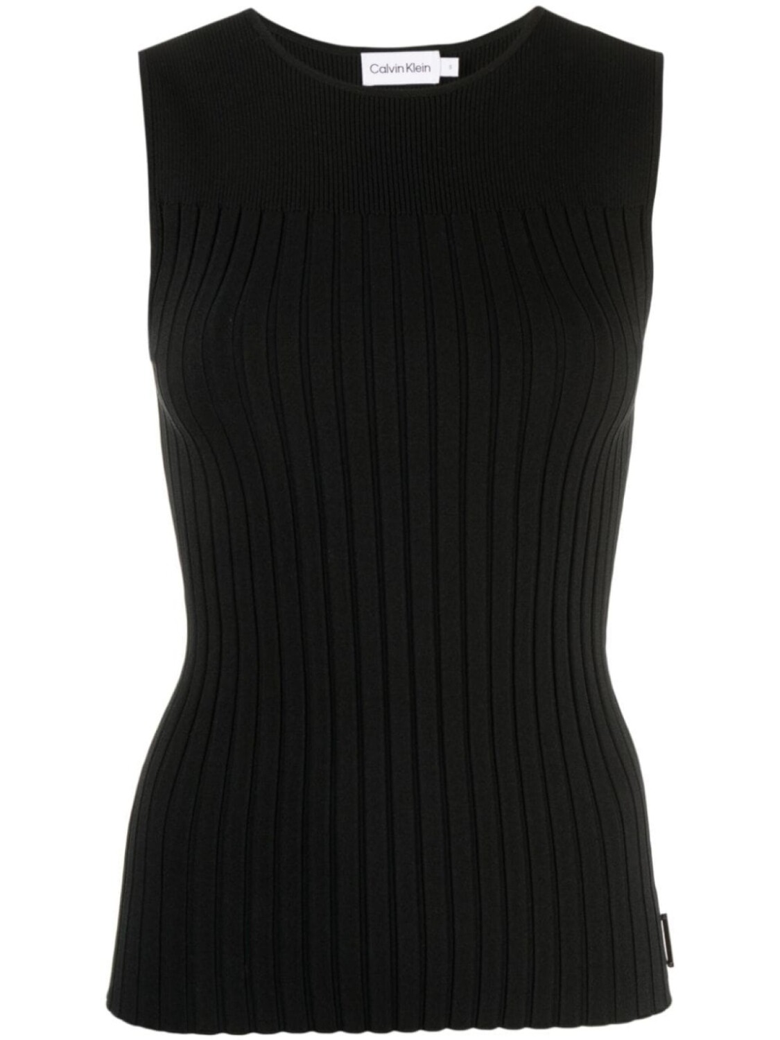 

Calvin Klein топ в рубчик, черный