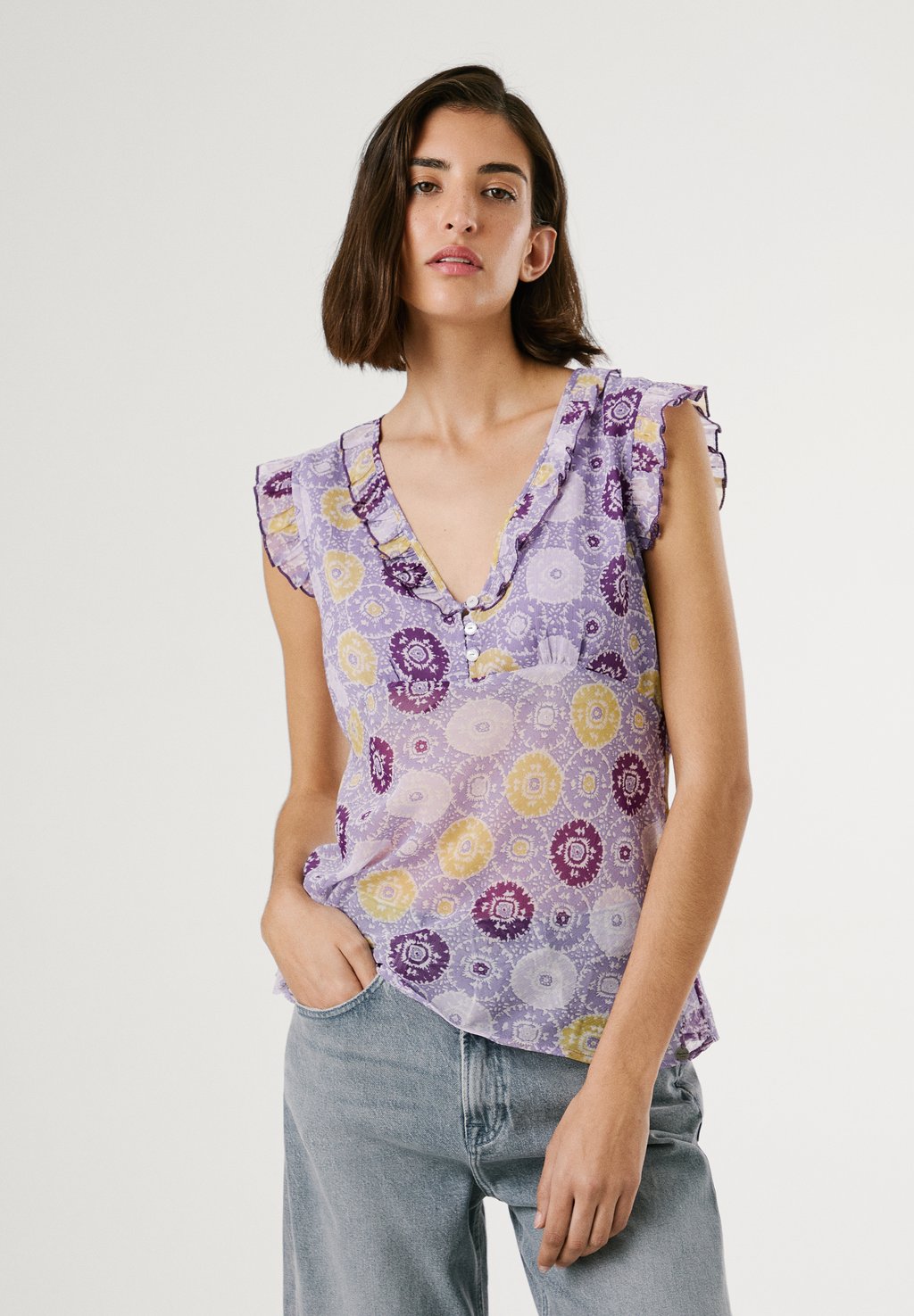 

Блуза LETTY Pepe Jeans, сиреневый