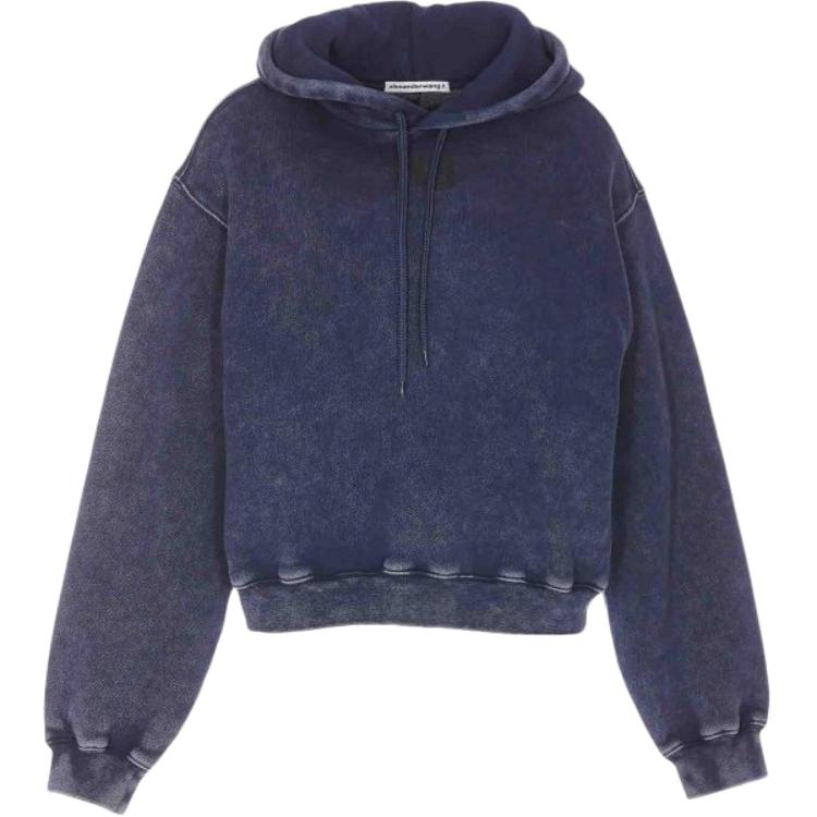 

Худи с аппликацией Puff Logo Alexander Wang, синий