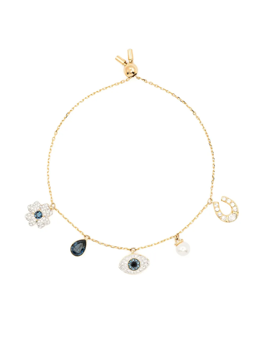 

Браслет Symbolica с подвесками Swarovski, золотой