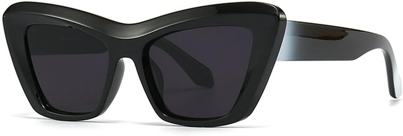 

Дизайнерские солнцезащитные очки «кошачий глаз» для женщин, роскошные винтажные панк-солнцезащитные очки для мужчин, модные солнцезащитные очки в стиле Y2K Melrose, Black