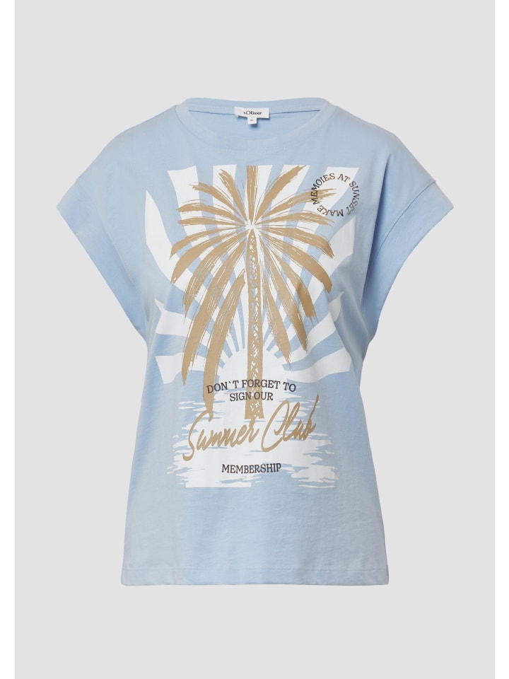 

Футболка цвета 50D0_светло-голубой s.Oliver, Синий, Футболка цвета 50D0_светло-голубой s.Oliver