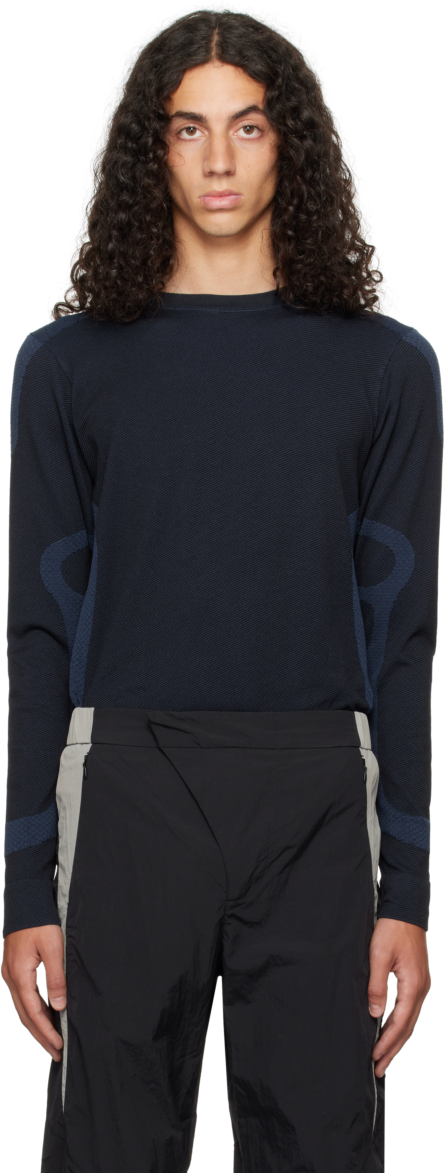 

Футболка с длинными рукавами Black & Navy Riser _J.L - A.L_