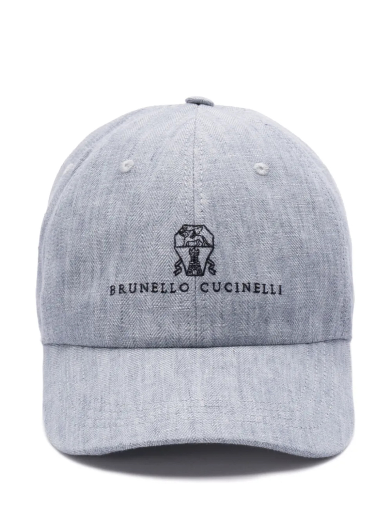 

Кепка с вышитым логотипом Brunello Cucinelli, серый