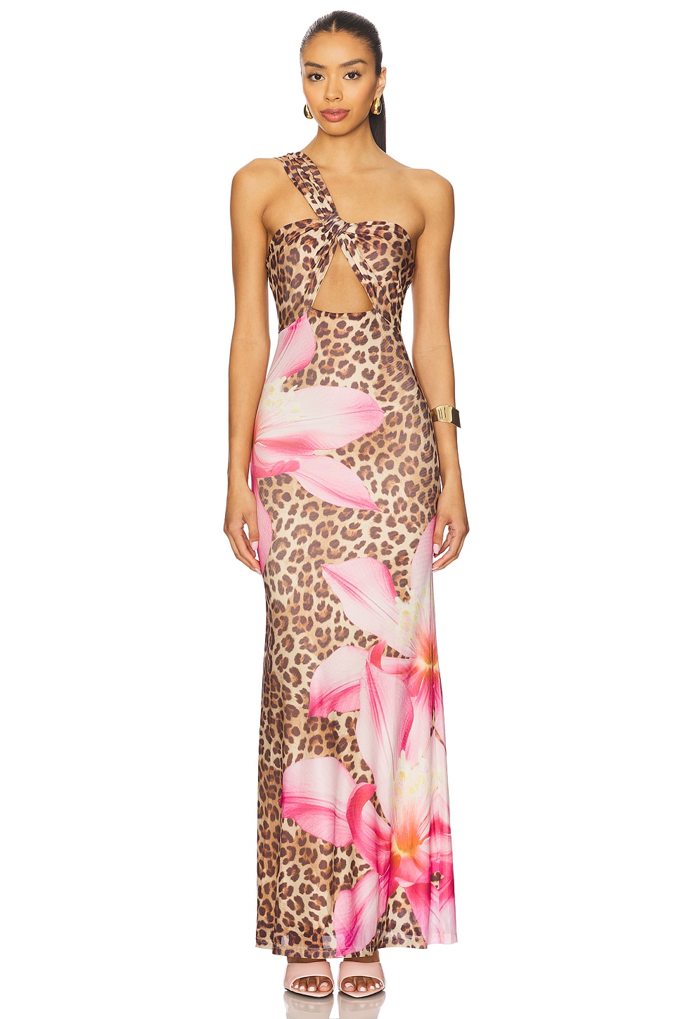 

Макси-платье Kyree от Runaway The Label, leopard floral