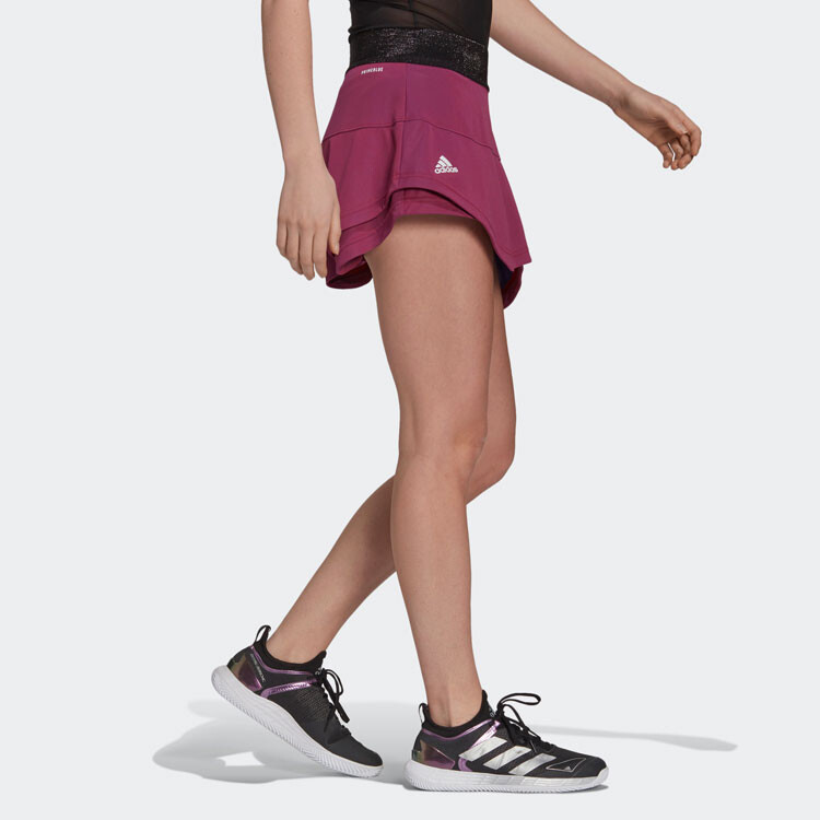 Юбка повседневная женская алая / темно-сандаловый фиолетовый Adidas — фото 4