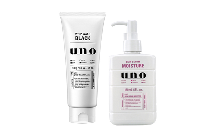 Мужской набор для ухода за кожей, очищающее средство с углем Charcoal Purifying Cleanser 130г + увлажняющие сыворотки Moisturizing Serums 180мл Uno — фото 2