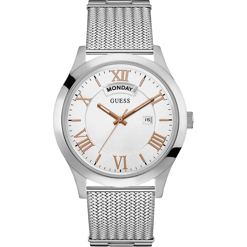 

Часы из серебристой стали GUESS