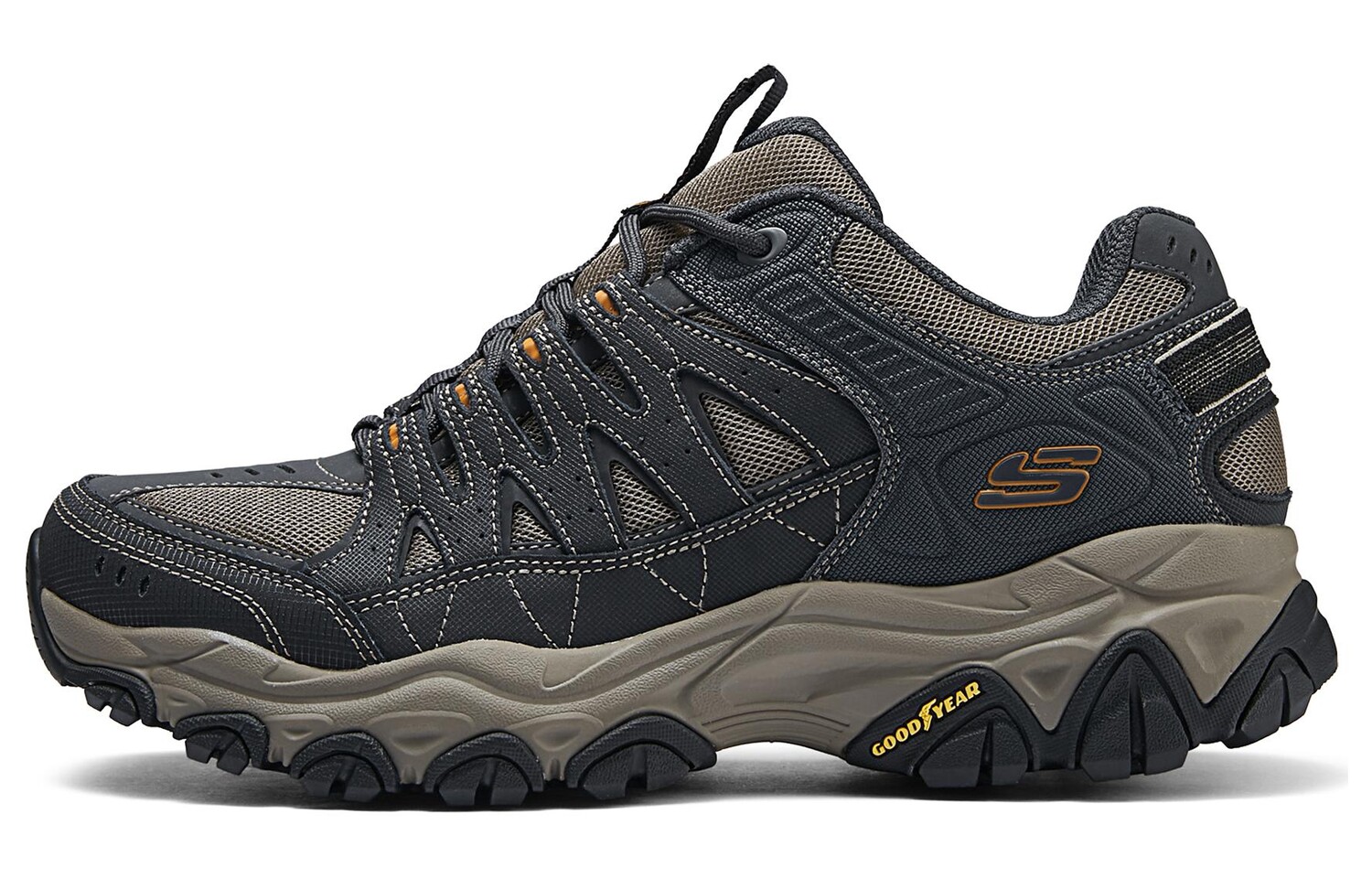 

Кроссовки мужские низкие черные/зеленые Skechers