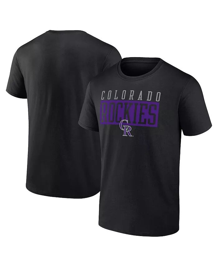 

Мужская черная футболка Colorado Rockies Hard To Beat Fanatics