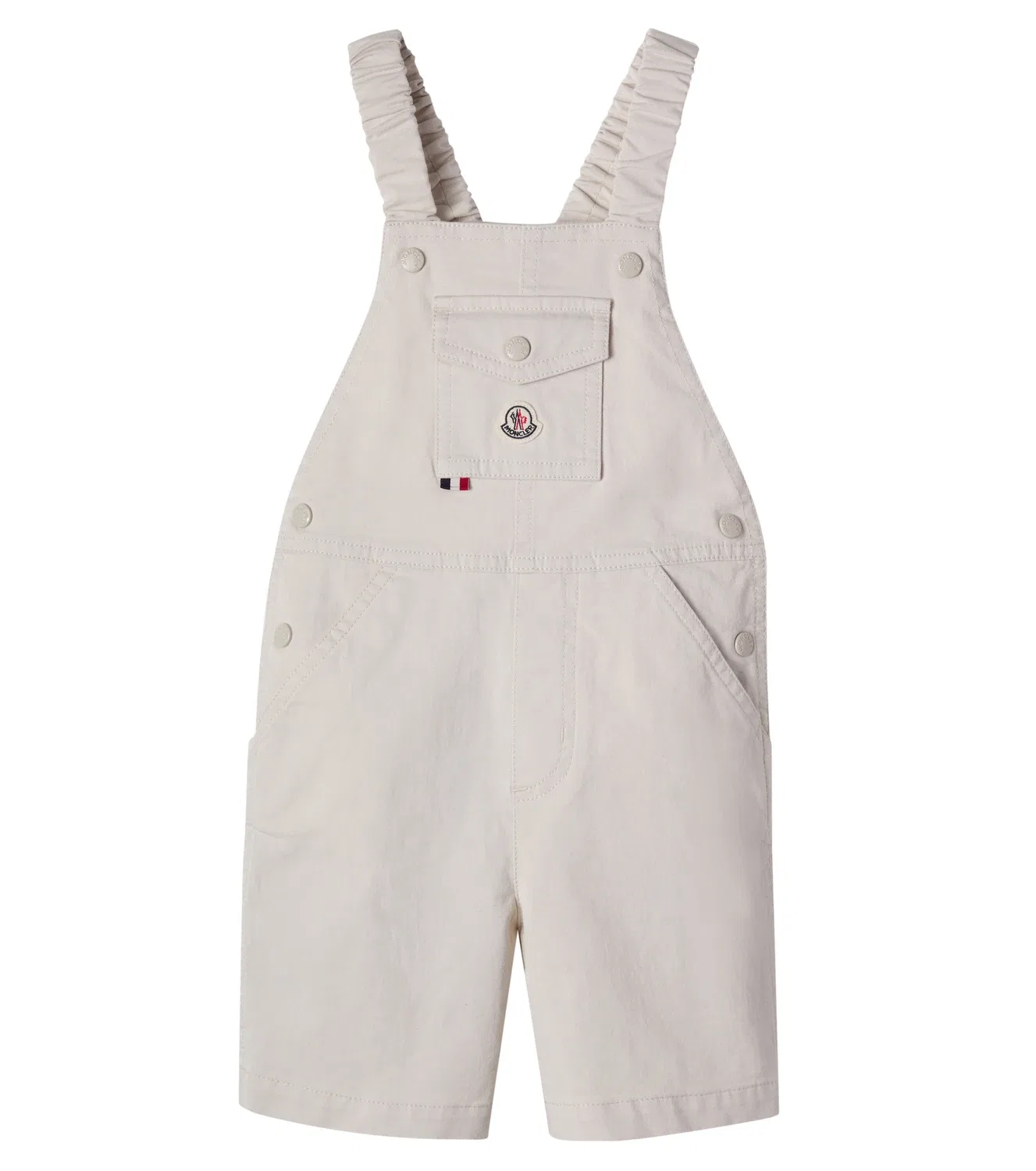 Комбинезон из саржи Moncler Enfant, бежевый