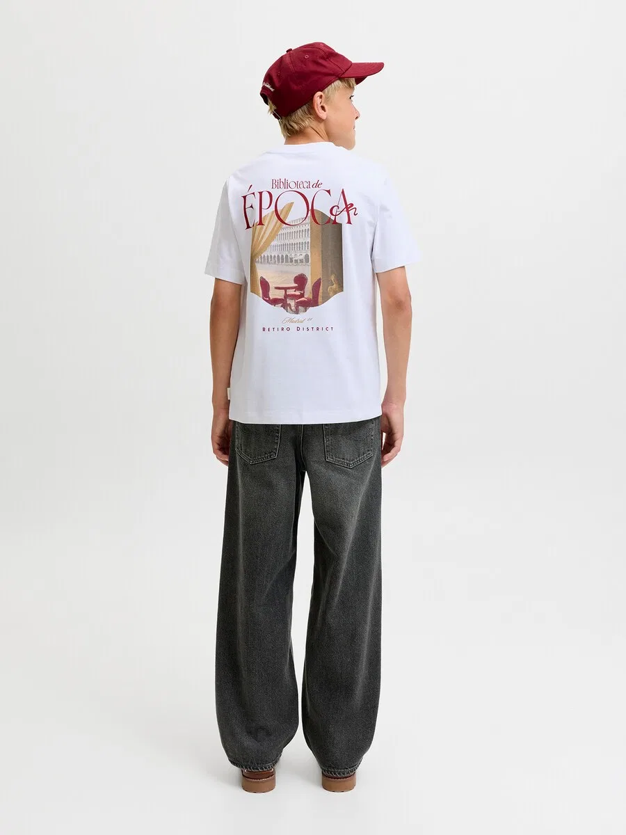Джинсы Jack & Jones Junior Baggy Jeans 'JJIALEX JJORIGINAL' из черного денима — фото 4