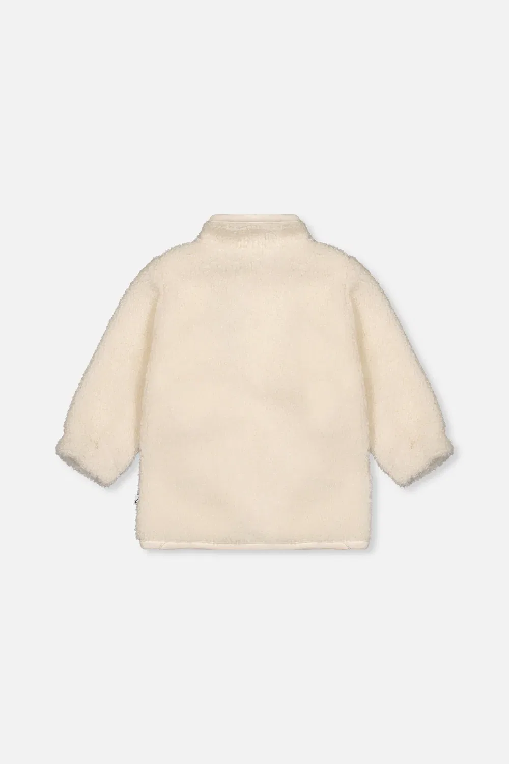 Детская куртка-шепа без рукавов с зайчиком Sherpa Jacket Deux par Deux, Off-White — фото 3