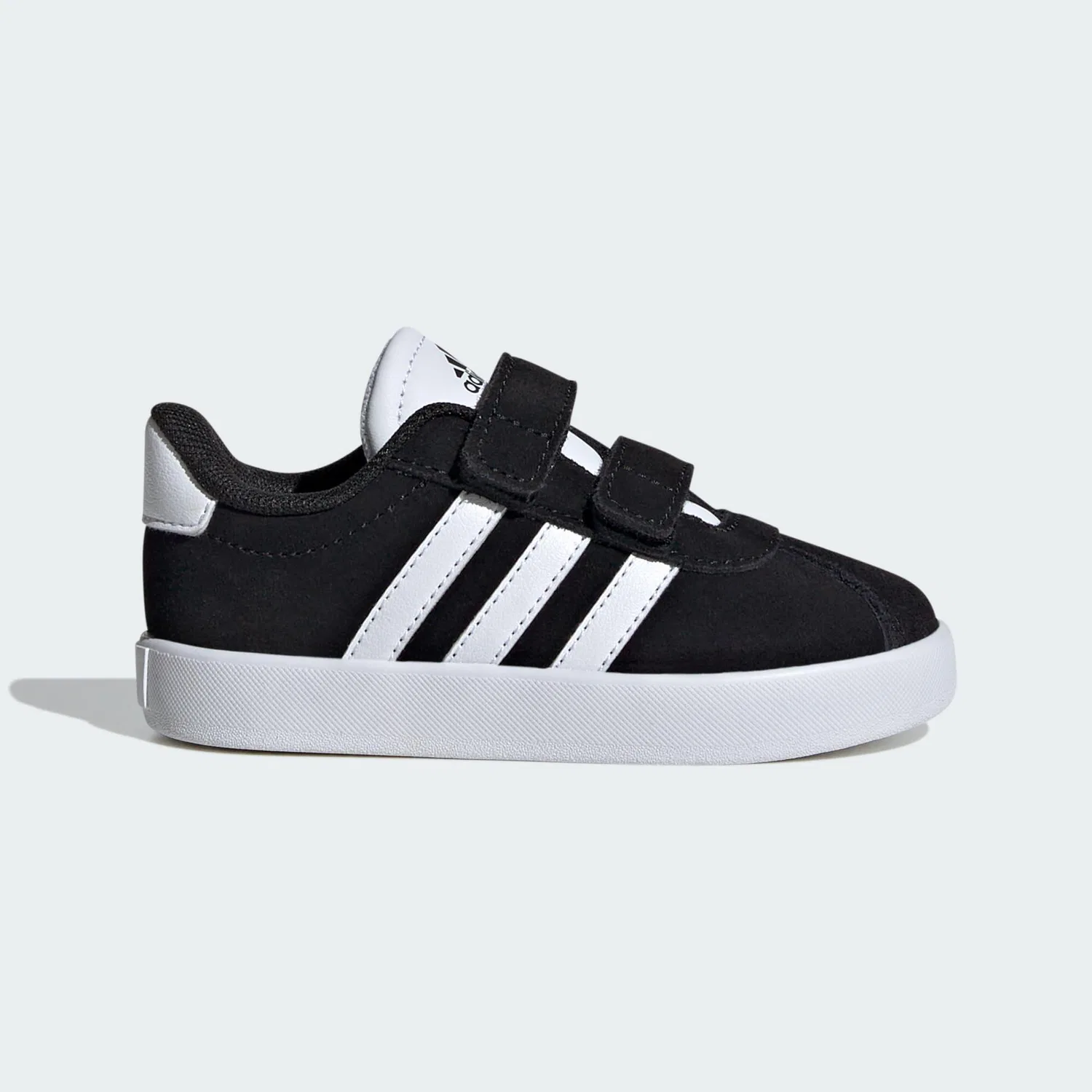 Детские кроссовки с липучками VL Court 3.0 Adidas, Schwarz Weiß