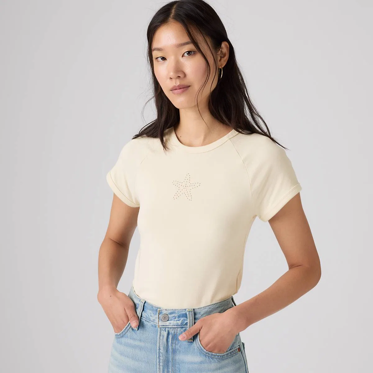 Футболка-Реглан Graphic Riley Levi's, Starfish Seedpearl - White