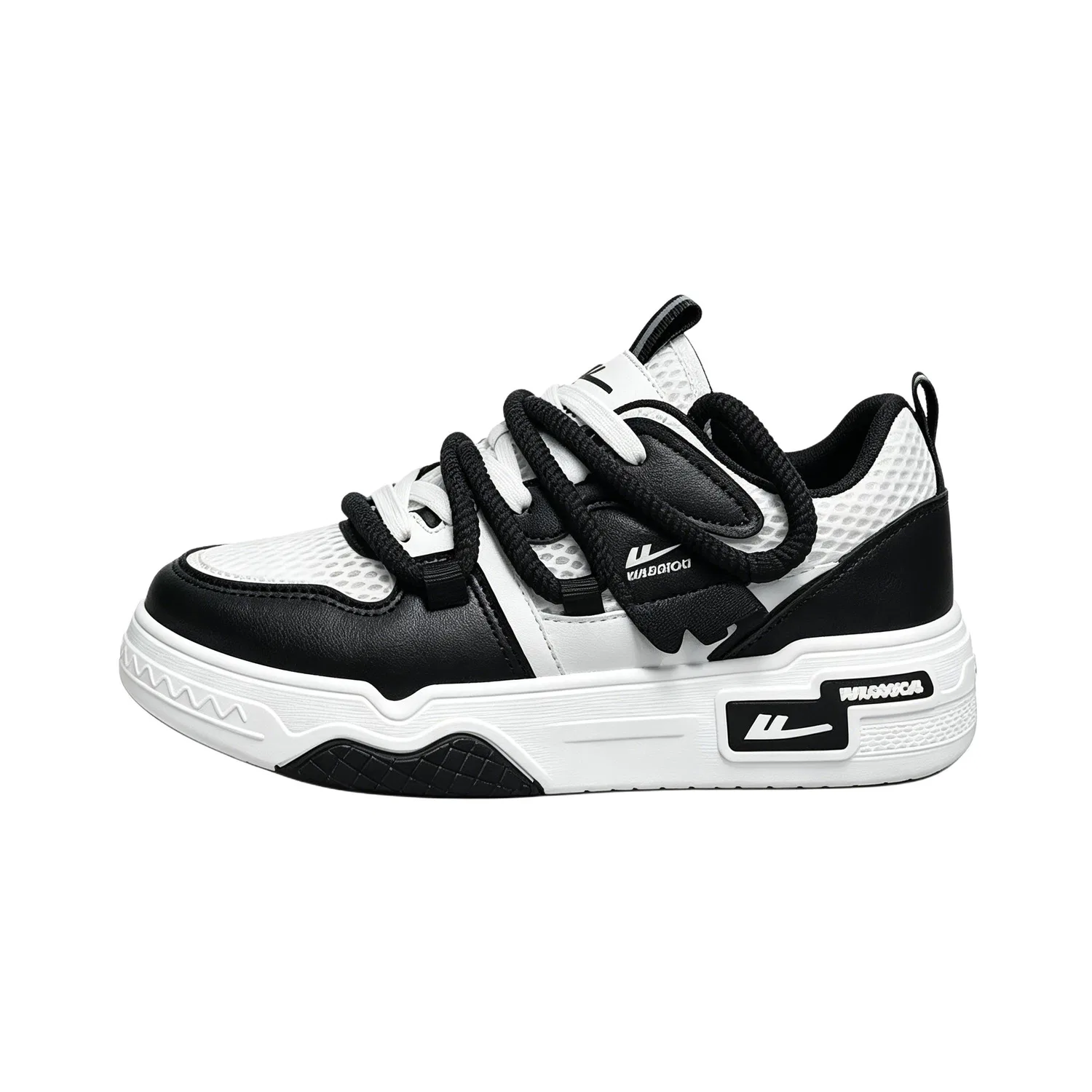 Кроссовки для скейтбординга детские, с низким верхом Skateboard Shoes, WARRIOR, Beige Blue Red — фото 4