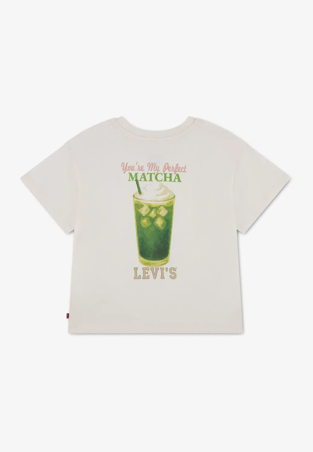 Футболка оверсайз с принтом «Матча» Levi'S, Egret — фото 2