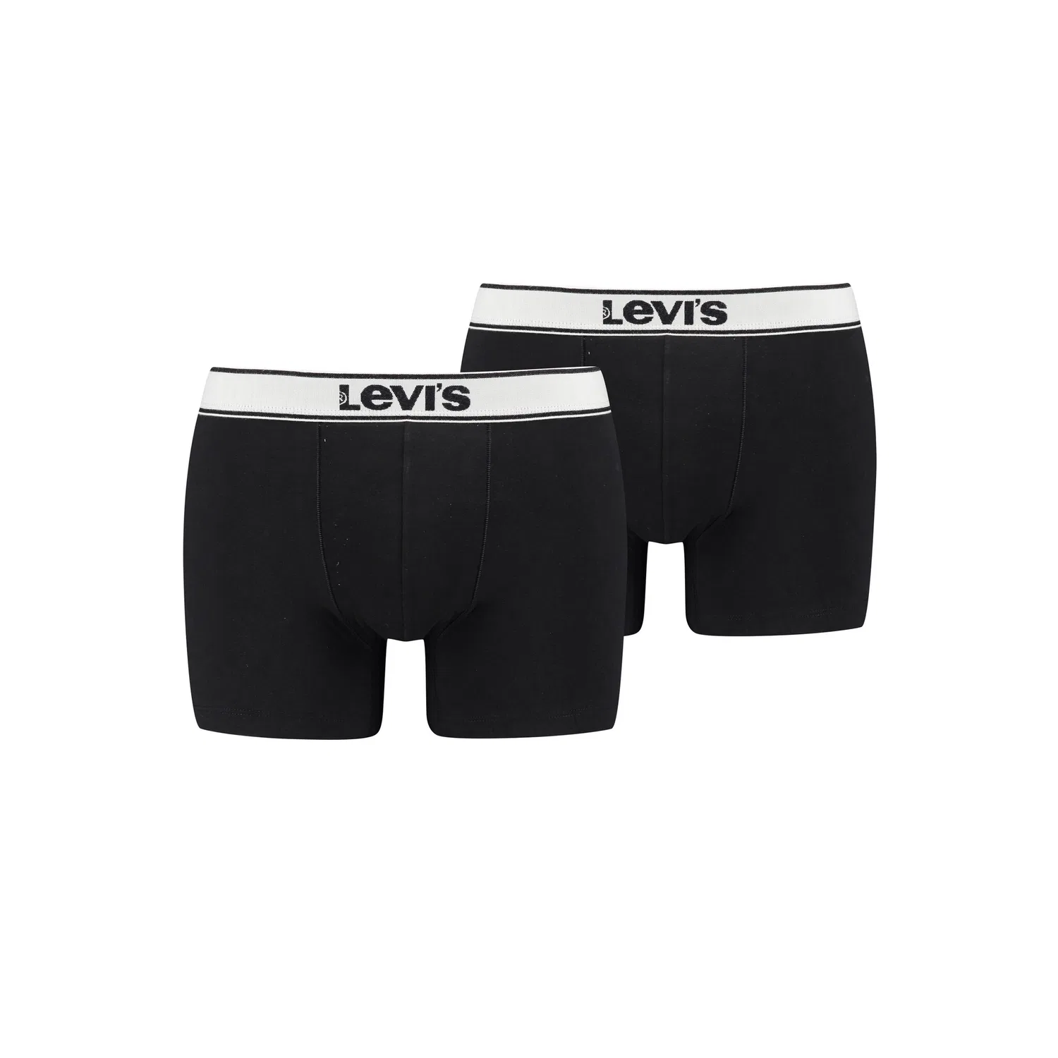 Мужские боксеры с длинной штаниной с логотипом Levi's, Black Melange