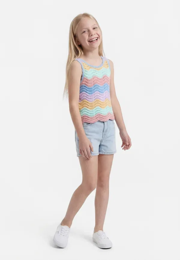 Топ хлопковый Colourful Stella Mccartney Kids, мультиколор