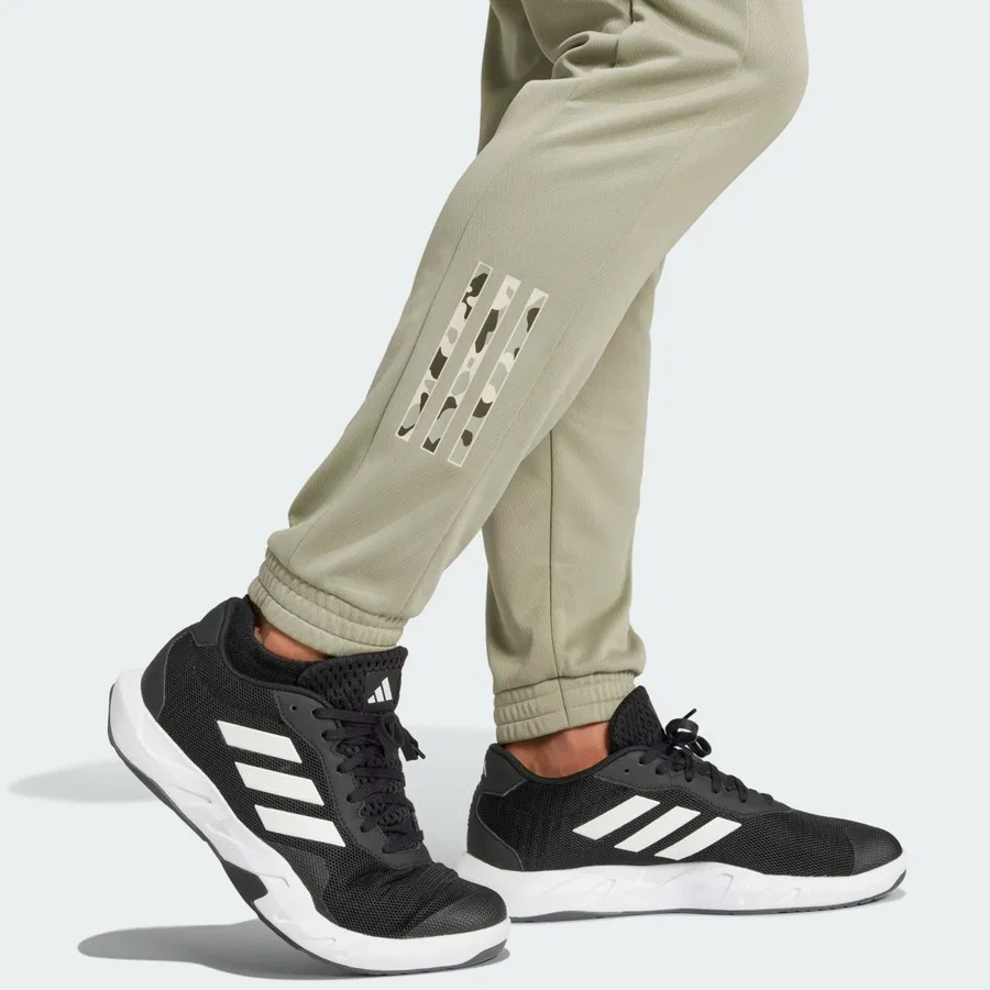 Тренировочные штаны с камуфляжным принтом adidas Performance, Зеленый — фото 4