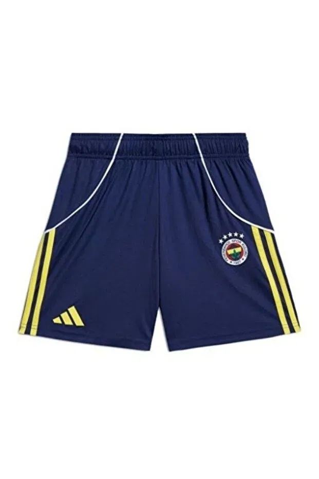 Детские спортивные шорты для девочек с принтом Fenerbahçe s.k. children's 25/26 shorts fen h sho y kd7288 Adidas, Navy Blue — фото 2