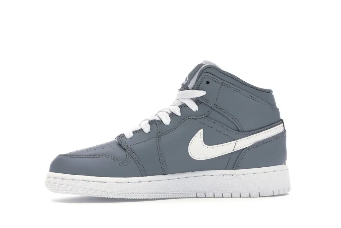 Детские кроссовки Lifestyle Jordan 1 Mid Cool Grey White Jordan, Cool Grey/White-White — фото 3