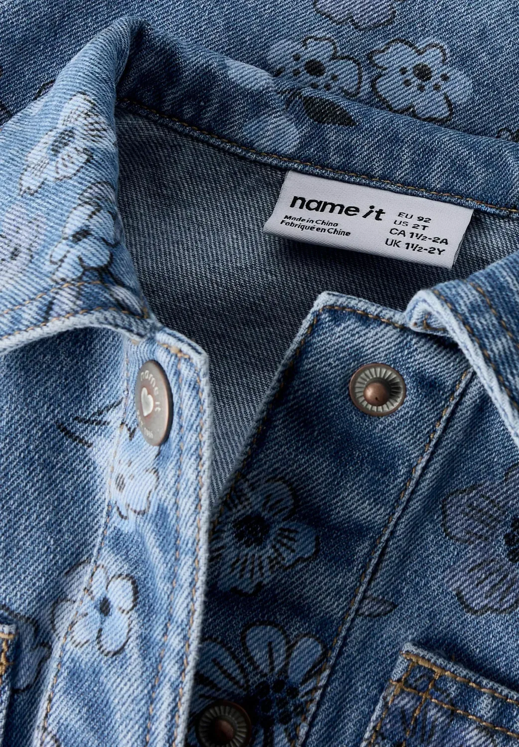 Джинсовая куртка - джинсовая куртка Name It, Medium Blue Denim — фото 4